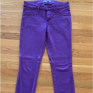 RICH & SKINNY Womens Junior Girls Purple Slim Stretch Jeans Pants Bottom Sz 28